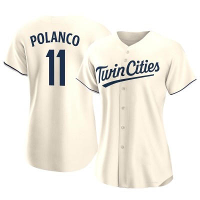 Women's Jorge Polanco Minnesota Twins Authentic Cream Alternate Jersey