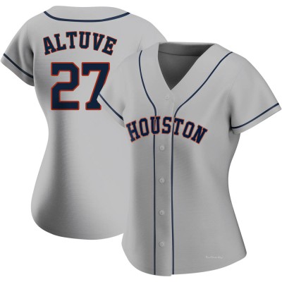 Women's Jose Altuve Houston Astros Authentic Gray Road 2020 Jersey