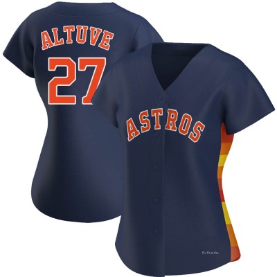 Women's Jose Altuve Houston Astros Authentic Navy Alternate Jersey