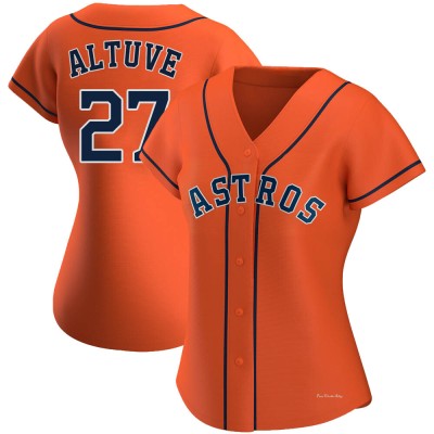 Women's Jose Altuve Houston Astros Authentic Orange Alternate Jersey