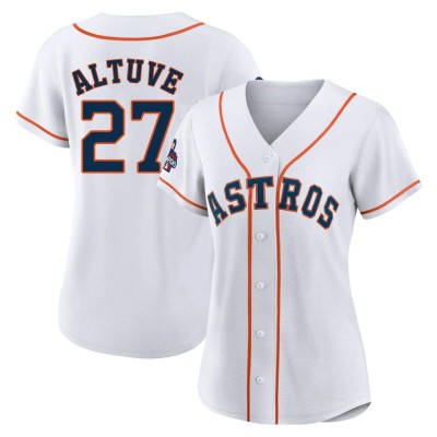 Women's Jose Altuve Houston Astros Authentic White 2022 World Series Champions Home Jersey