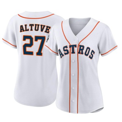 Women's Jose Altuve Houston Astros Authentic White 2022 World Series Home Jersey