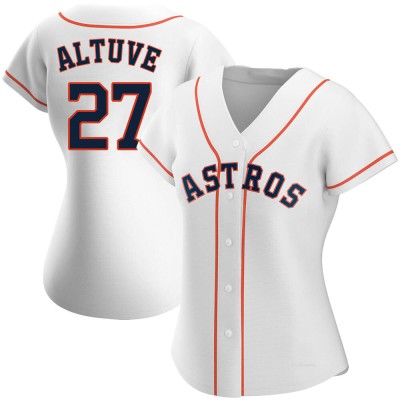 Women's Jose Altuve Houston Astros Authentic White Home Jersey