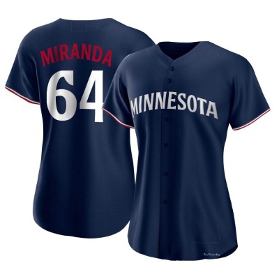 Women's Jose Miranda Minnesota Twins Authentic Navy Alternate Jersey