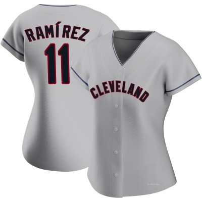 Women's Jose Ramirez Cleveland Guardians Authentic Gray Road Jersey