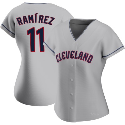 Women's Jose Ramirez Cleveland Guardians Authentic Gray Road Jersey