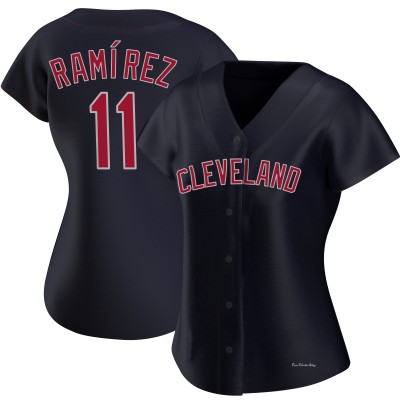 Women's Jose Ramirez Cleveland Guardians Authentic Navy Alternate Jersey