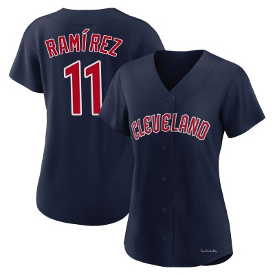 Women's Jose Ramirez Cleveland Guardians Authentic Navy Alternate Jersey