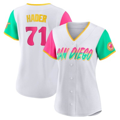 Women's Josh Hader San Diego Padres Authentic White 2022 City Connect Jersey