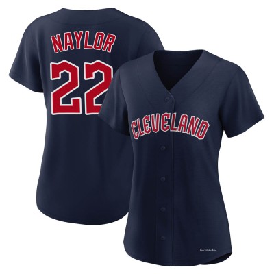 Women's Josh Naylor Cleveland Guardians Authentic Navy Alternate Jersey