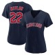 Women's Josh Naylor Cleveland Guardians Replica Navy Alternate Jersey