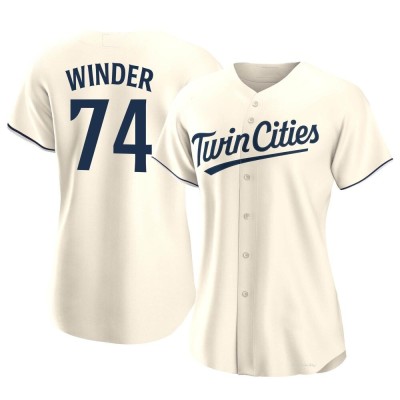 Women's Josh Winder Minnesota Twins Authentic Cream Alternate Jersey