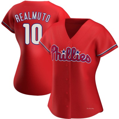 Women's J.T. Realmuto Philadelphia Phillies Authentic Red Alternate Jersey