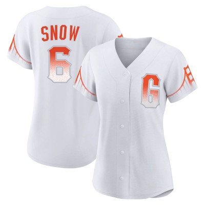 Women's J.t. Snow San Francisco Giants Authentic White 2021 City Connect Jersey