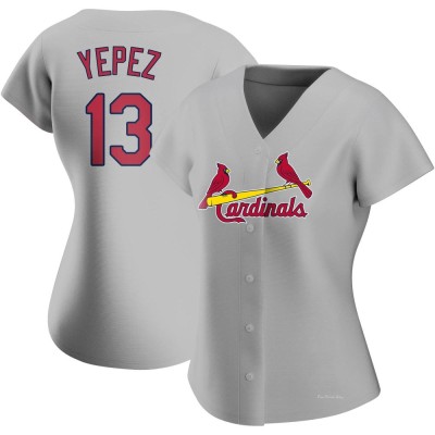 Women's Juan Yepez St. Louis Cardinals Authentic Gray Road Jersey