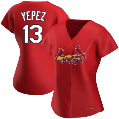 Women's Juan Yepez St. Louis Cardinals Authentic Red Alternate Jersey