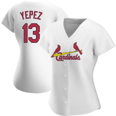 Women's Juan Yepez St. Louis Cardinals Authentic White Home Jersey