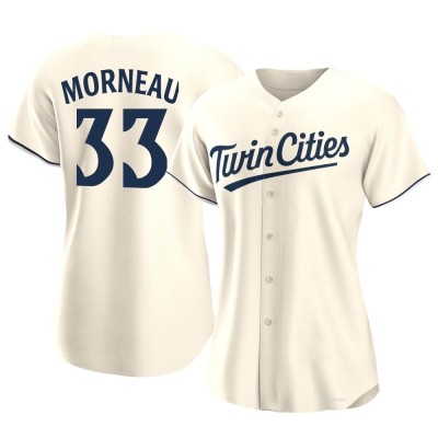 Women's Justin Morneau Minnesota Twins Authentic Cream Alternate Jersey