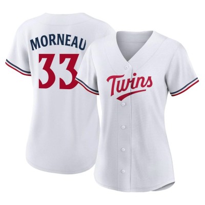 Women's Justin Morneau Minnesota Twins Authentic White Home Jersey