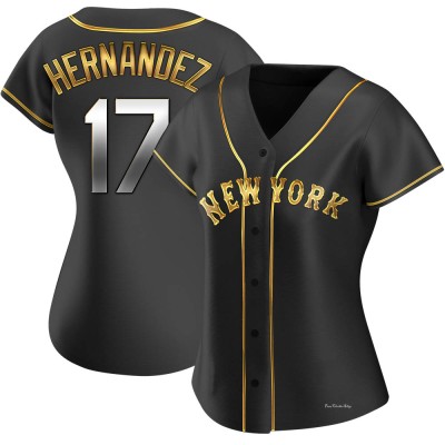 Women's Keith Hernandez New York Mets Replica Black Golden Alternate Jersey