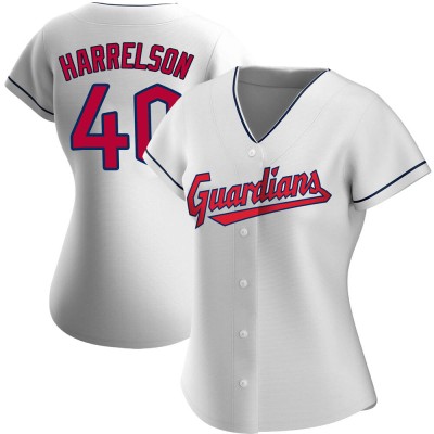 Women's Ken Harrelson Cleveland Guardians Authentic White Home Jersey