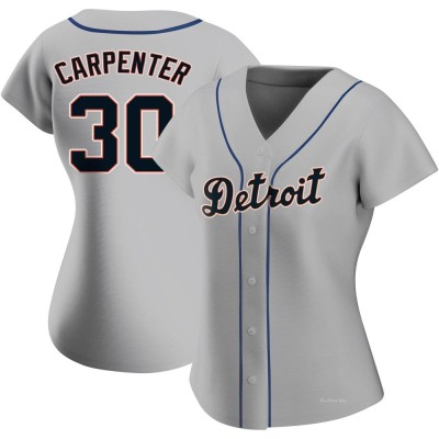 Women's Kerry Carpenter Detroit Tigers Authentic Gray Road Jersey