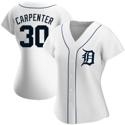 Women's Kerry Carpenter Detroit Tigers Authentic White Home Jersey