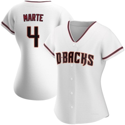 Women's Ketel Marte Arizona Diamondbacks Authentic White Home Jersey