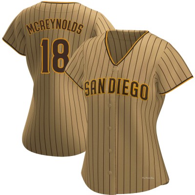 Women's Kevin Mcreynolds San Diego Padres Replica Tan/Brown Alternate Jersey