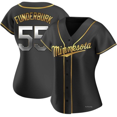 Women's Kody Funderburk Minnesota Twins Replica Black Golden Alternate Jersey