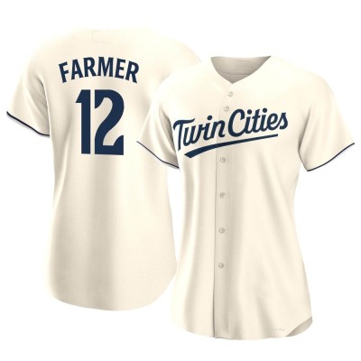 Women's Kyle Farmer Minnesota Twins Authentic Cream Alternate Jersey