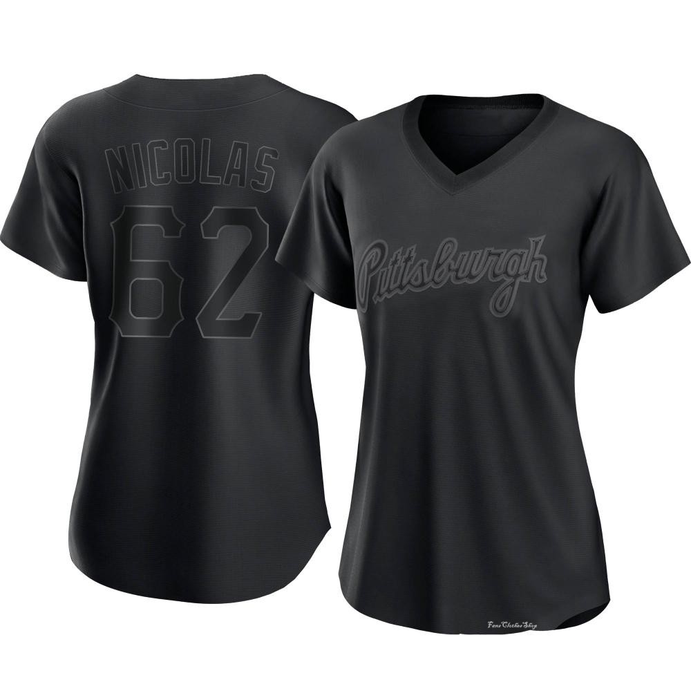 Kyle Nicolas Women's Pittsburgh Pirates Snake Skin City Jersey - Black  Replica