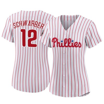 Women's Kyle Schwarber Philadelphia Phillies Authentic White 2022 World Series Home Jersey