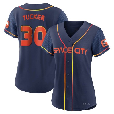 Women's Kyle Tucker Houston Astros Authentic Navy 2022 City Connect Jersey