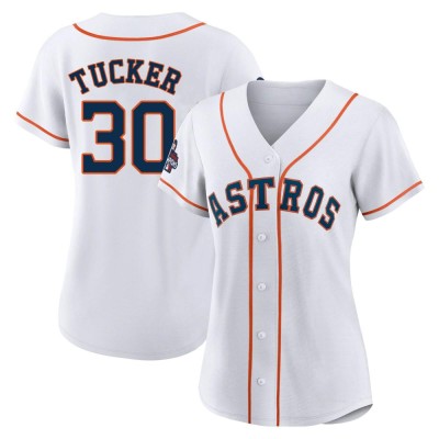 Women's Kyle Tucker Houston Astros Authentic White 2022 World Series Champions Home Jersey