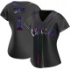 Women's Larry Bowa Chicago Cubs Replica Black Holographic Alternate Jersey