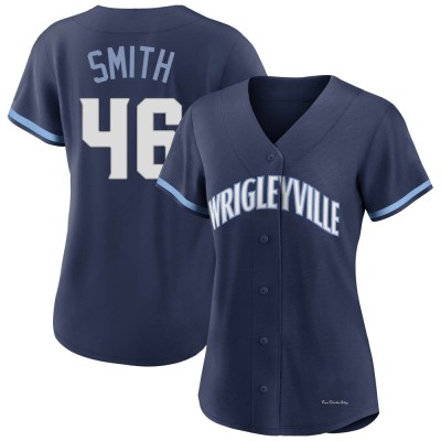 Women's Lee Smith Chicago Cubs Authentic Navy 2021 City Connect Jersey