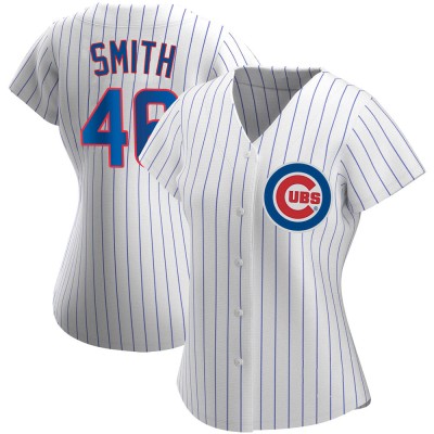 Women's Lee Smith Chicago Cubs Authentic White Home Jersey