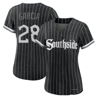 Women's Leury Garcia Chicago White Sox Replica Black 2021 City Connect Jersey