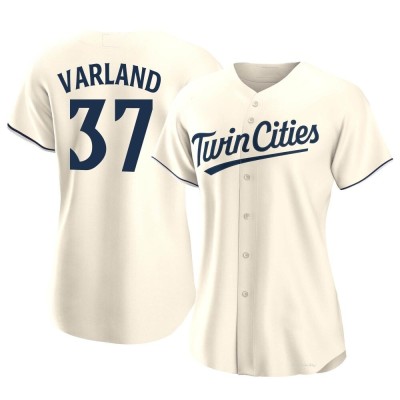 Women's Louie Varland Minnesota Twins Authentic Cream Alternate Jersey