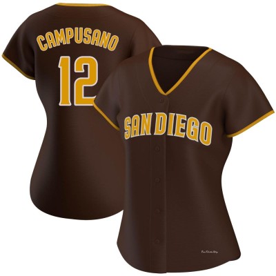 Women's Luis Campusano San Diego Padres Authentic Brown Road Jersey