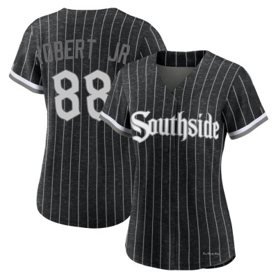 Women's Luis Robert Jr. Chicago White Sox Authentic Black 2021 City Connect Jersey