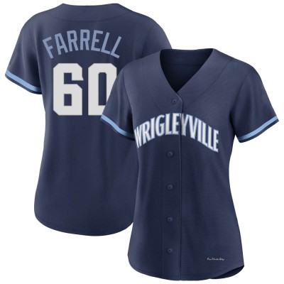 Women's Luke Farrell Chicago Cubs Authentic Navy 2021 City Connect Jersey