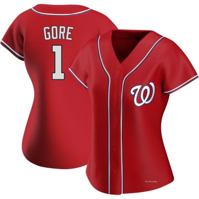 Women's MacKenzie Gore Washington Nationals Authentic Red Alternate Jersey