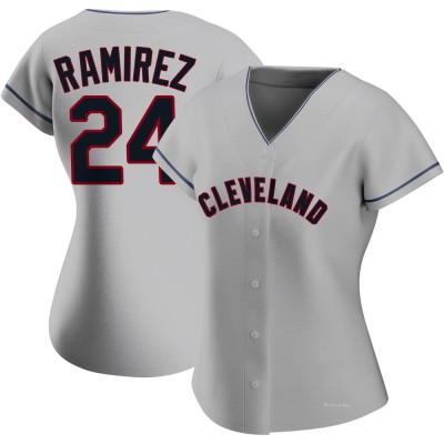 Women's Manny Ramirez Cleveland Guardians Authentic Gray Road Jersey