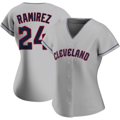 Women's Manny Ramirez Cleveland Guardians Authentic Gray Road Jersey