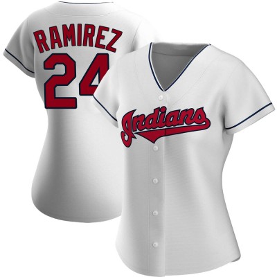 Women's Manny Ramirez Cleveland Guardians Authentic White Home Jersey