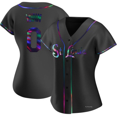 Women's Masyn Winn St. Louis Cardinals Replica Black Holographic Alternate Jersey