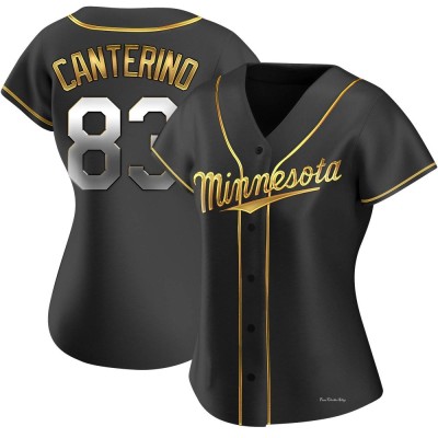 Women's Matt Canterino Minnesota Twins Replica Black Golden Alternate Jersey