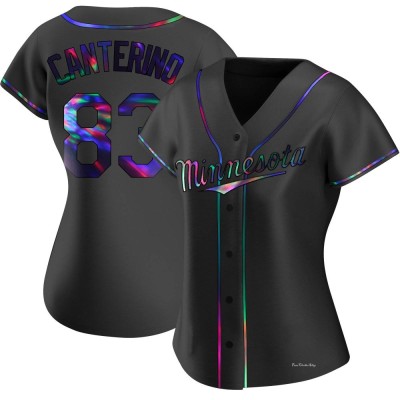 Women's Matt Canterino Minnesota Twins Replica Black Holographic Alternate Jersey